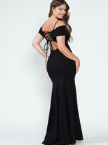 Red Carpet Dress Off The Shoulder Mermaid Formal Gown By Lenovia 5317