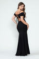 Vestido de alfombra roja con hombros descubiertos y corte sirena, de Lenovia 5317