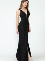 Formal Dress Ruched Spaghetti Strap Mermaid Prom Gown By Lenovia 5308