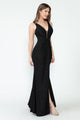 Vestido formal de fiesta con tirantes finos fruncidos y corte sirena de Lenovia 5308