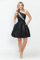 Homecoming Dress Asymmetrical Layered Graduation Dress By Lenovia 5272