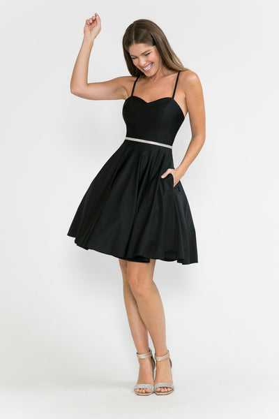 Graduation Dress Spaghetti Strap Embellished Party Gown By Lenovia 5261