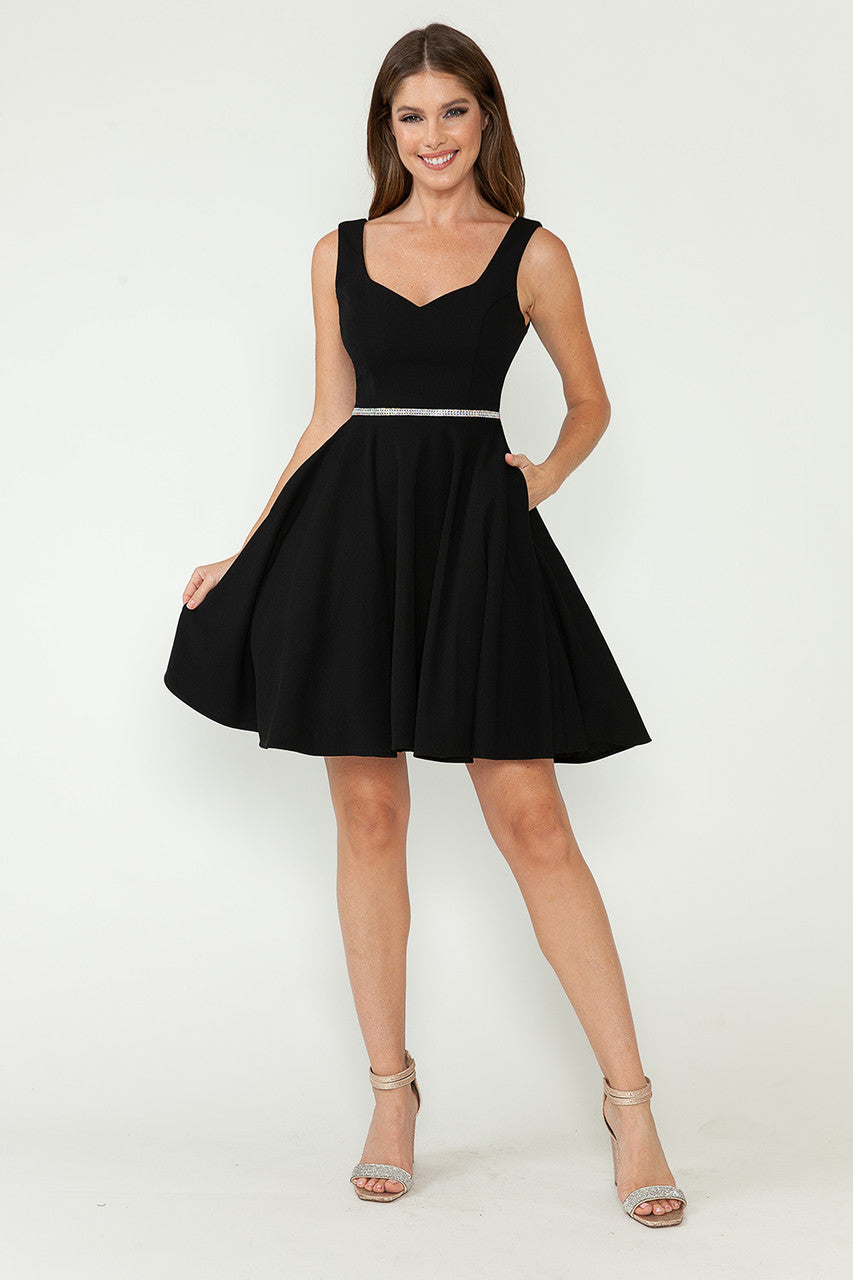Cocktail Dress Sweetheart Embellished Hoco A-Line Gown By Lenovia 5259