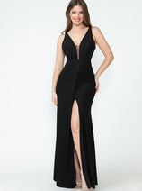 Formal Dress Ruched Spaghetti Strap Mermaid Prom Gown By Lenovia 5308