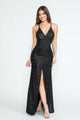 Vestido formal con escote en V, plisado y tirantes finos, de Lenovia 5302