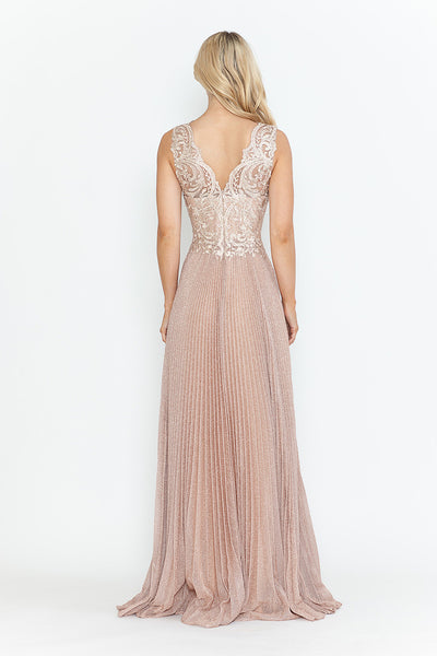 Mother Of The Groom Dress V-Neck 3/4 Sleeve Gown By Lenovia 8341-New Collection