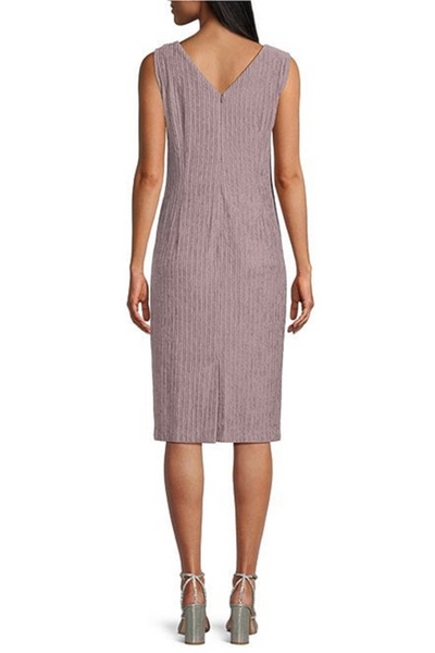 Brianna Milay 4150 Floral Beaded Square Neck Sheath Dress with Cropped Jacket