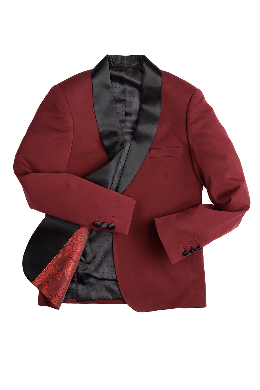 "London" 5-Piece Kids Tuxedo in Wine