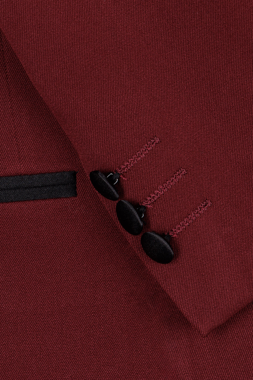 "London" 5-Piece Kids Tuxedo in Wine