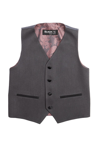 Conjunto de esmoquin infantil "Londres" de 5 piezas en color carbón