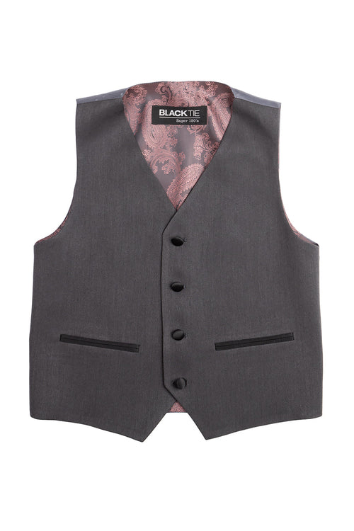 Conjunto de esmoquin infantil "Londres" de 5 piezas en color carbón