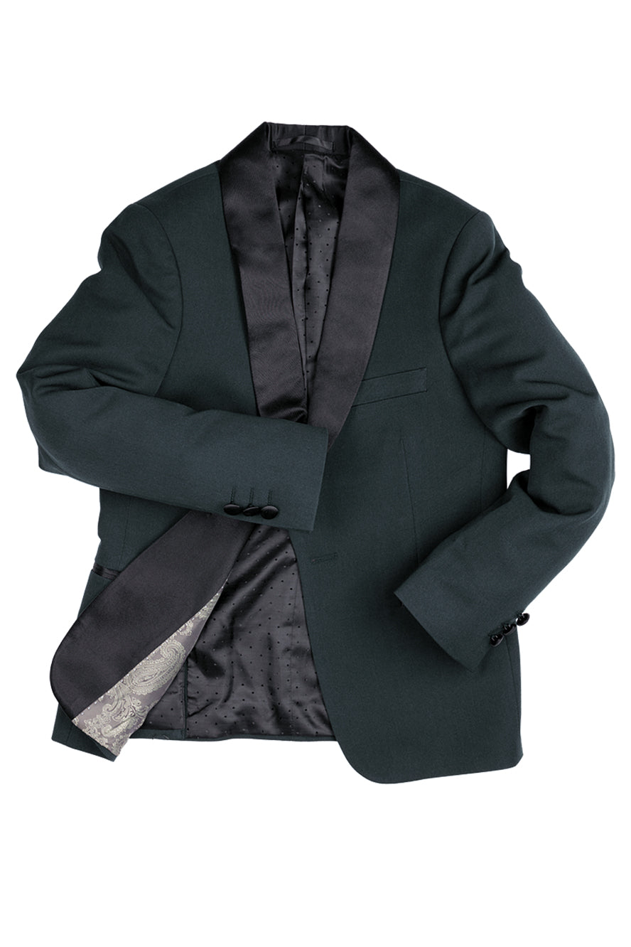 “London” 5-Piece Kids Tuxedo in Hunter Green