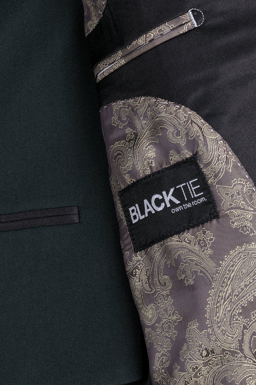 Esmoquin infantil de 5 piezas “Londres” en verde cazador