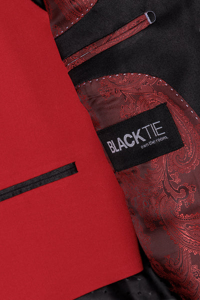 Conjunto de esmoquin rojo infantil de 5 piezas "Londres"