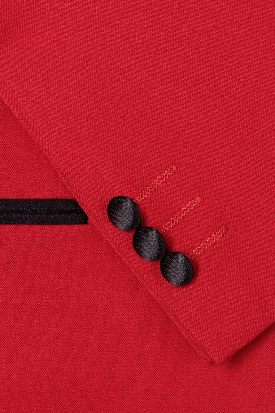 "London" 5-Piece Kids Red Tuxedo Set