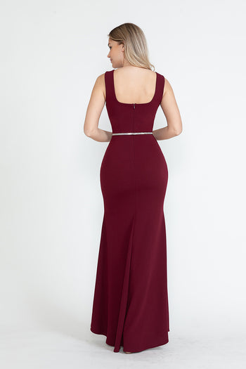 Evening Dress Sweetheart Thigh Slit Fitted Prom Gown By Lenovia 5258