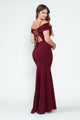 Vestido de alfombra roja con hombros descubiertos y corte sirena, de Lenovia 5317