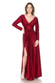 Vestido de madre de la novia, de manga larga, de Lenovia 5231