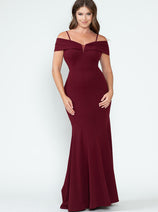 Red Carpet Dress Off The Shoulder Mermaid Formal Gown By Lenovia 5317