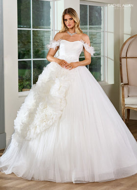 Rachel Allan RB6153 Off-the-shoulder Tulle Formal Dress