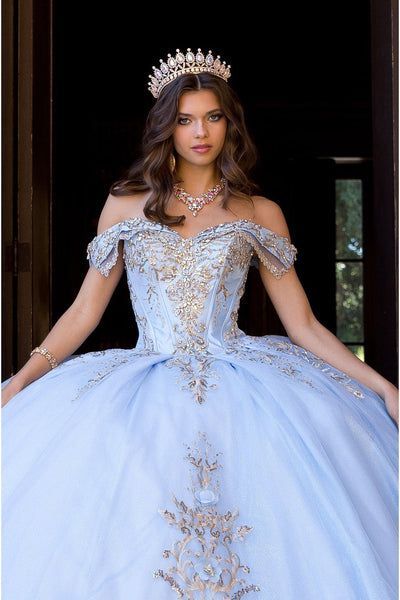 Off Shoulder Ball Gown by Bella Princess PQ1068