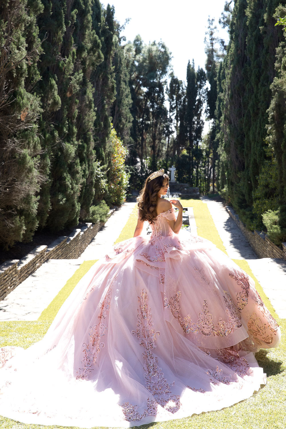 Off Shoulder Corset Ball Gown by Bella Princess PQ1074