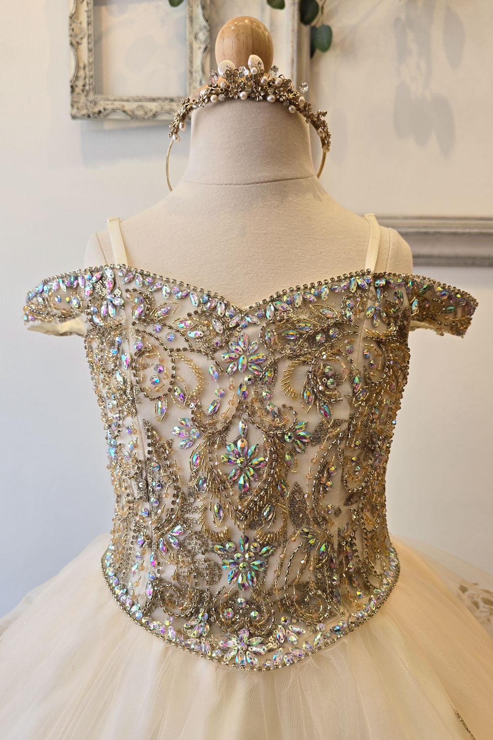 Girls Cold Shoulder Ball Gown by Bella Princess PK1041