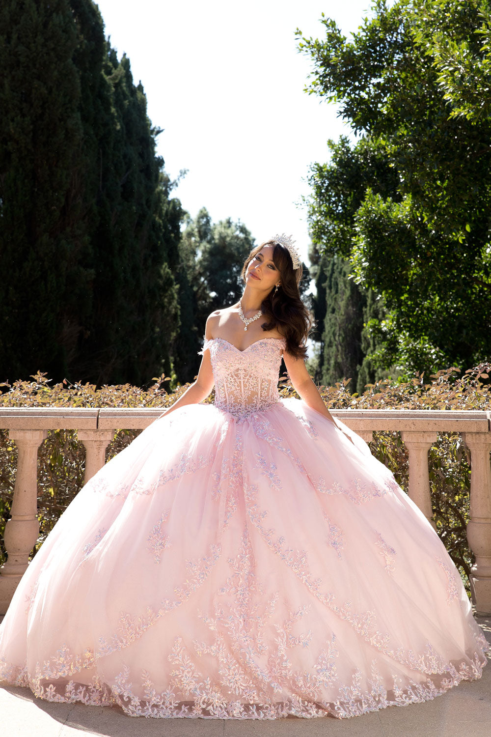 Off Shoulder Corset Ball Gown by Bella Princess PQ1060