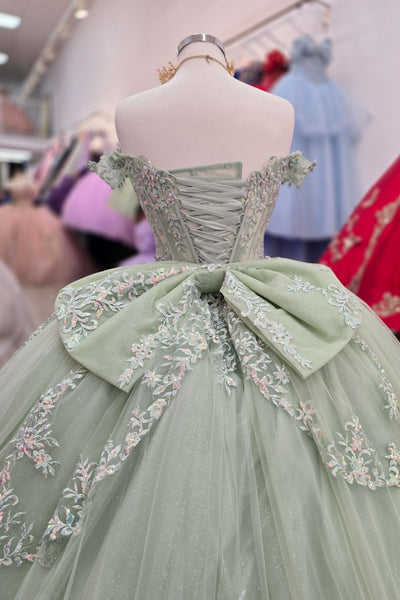 Off Shoulder Corset Ball Gown by Bella Princess PQ1060