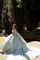 3D Floral Off Shoulder Ball Gown by Bella Princess PQ1081