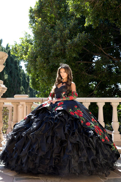 Rose Charro Ball Gown by Bella Princess PQ1083