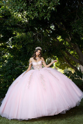 Off Shoulder Corset Ball Gown by Bella Princess PQ1061