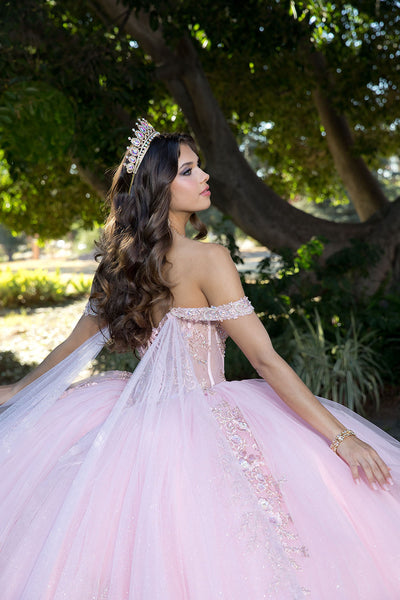 Off Shoulder Corset Ball Gown by Bella Princess PQ1061