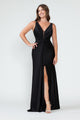 Vestido de dama de honor con escote en V, corte imperio y fruncido, de Lenovia 5319 (Nueva colección)