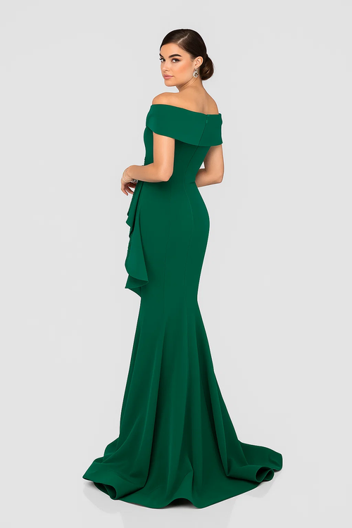 Terani Couture 1911m9339 Off-shoulder Floor-length Evening Gown