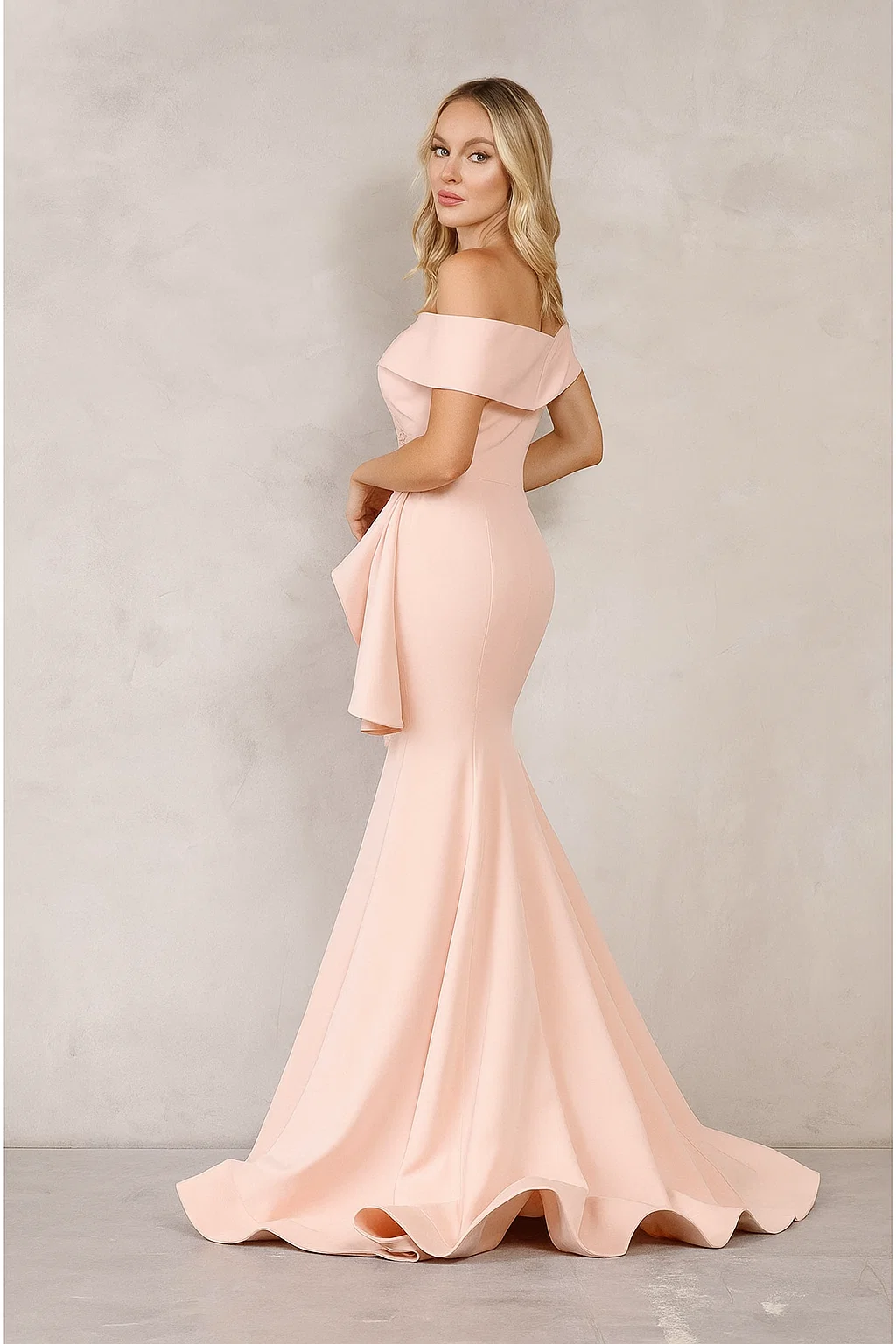 Terani Couture 1911m9339 Off-shoulder Floor-length Evening Gown