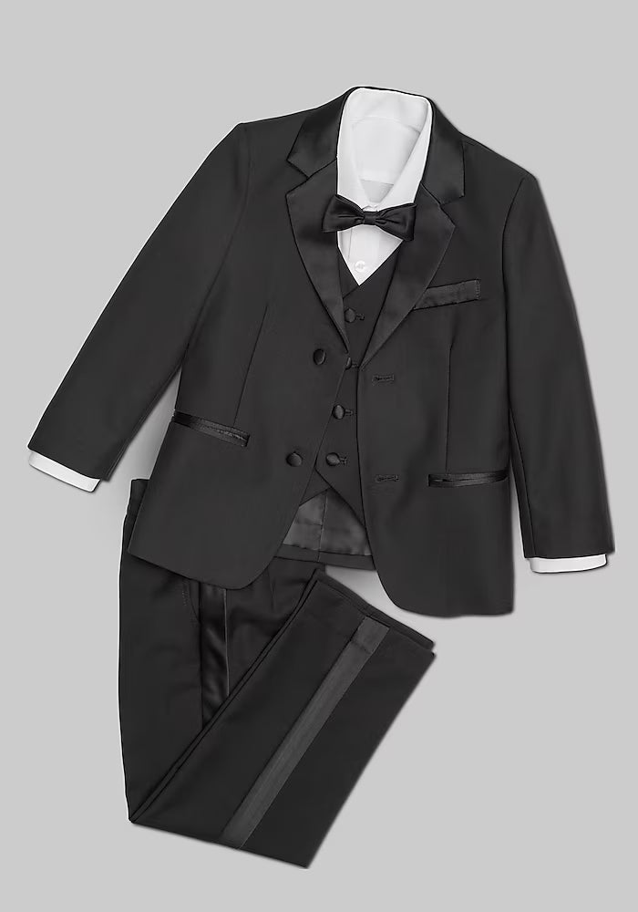 Boys Black Tuxedo Set