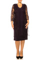 Brianna Milay 2-Piece Lace & Beaded Jacket Dress