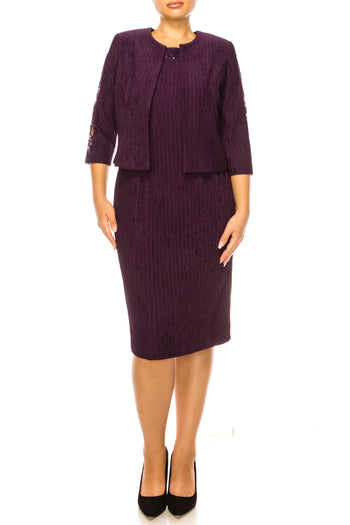 Brianna Milay 2-Pc Sequined Detail Jacket Dress