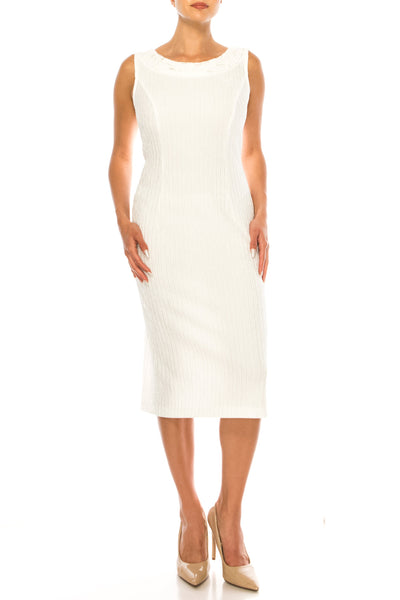 Brianna Milay 28802 Floral Sequin Embroidered Sheath Dress with 3/4 Sleeve Jacket