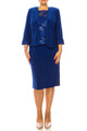Brianna Milay 2-Pc Floral Embroidered Jacket Dress