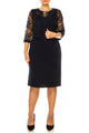 Brianna Milay Bejeweled Neckline 2-Pc Jacket Dress