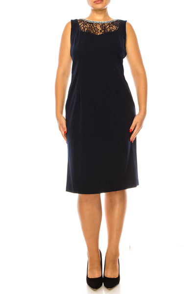 Brianna Milay Bejeweled Neckline 2-Pc Jacket Dress