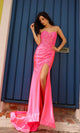 Nox Anabel C1346 Long Strapless Prom Dress with Sweetheart Neckline