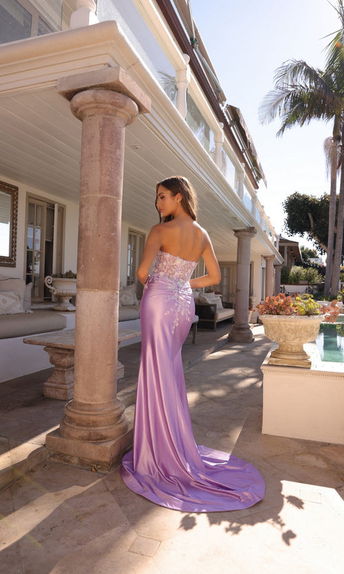 Nox Anabel C1346 Long Strapless Prom Dress with Sweetheart Neckline