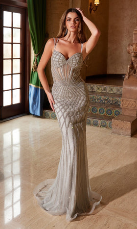 Nox Anabel C1608 Elegant Beaded Glitter Long Prom Dress