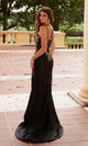 Nox Anabel C1613 Stunning Long Glitter Lace-Up Prom Dress