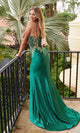 Nox Anabel C1613 Stunning Long Glitter Lace-Up Prom Dress