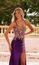 Nox Anabel C1613 Stunning Long Glitter Lace-Up Prom Dress