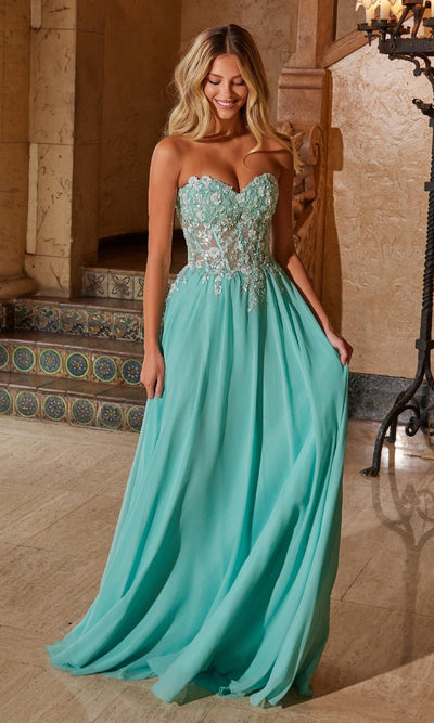 Nox Anabel C1617 Strapless Sweetheart Prom Dress